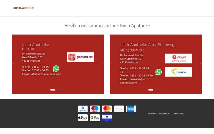 Screenshot of kirch-apotheke.com