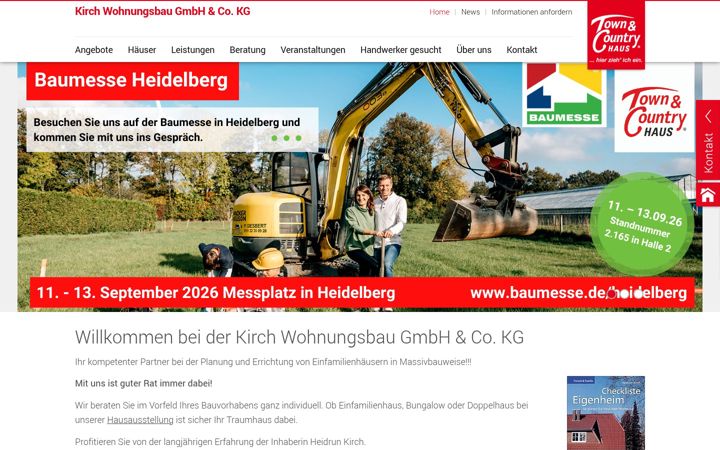 Screenshot of kirch-wohnungsbau.de