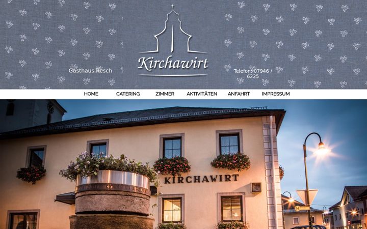 Screenshot of kirchawirt.at