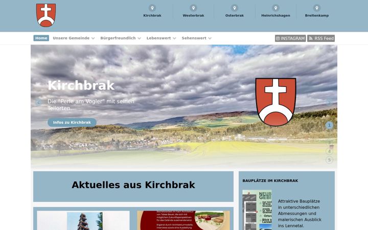Screenshot of kirchbrak.de