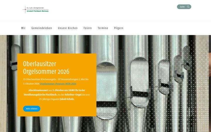 Screenshot of kirche-afw.de