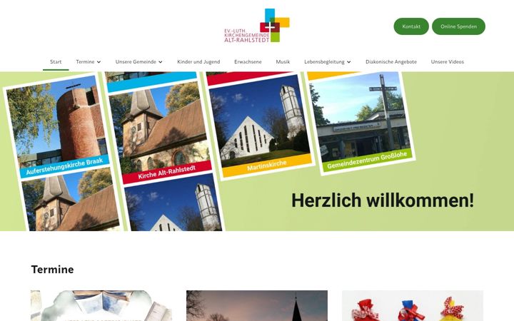 Screenshot of kirche-alt-rahlstedt.de