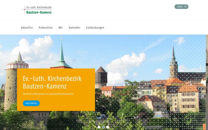 Screenshot of kirche-bautzen-kamenz.de