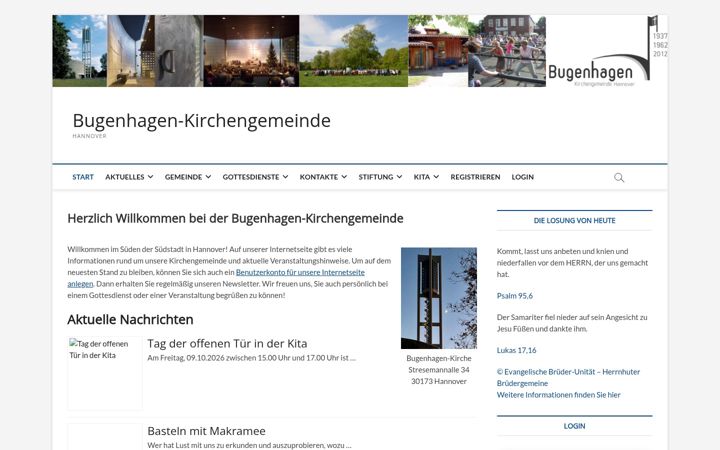 Screenshot of kirche-bugenhagen.de