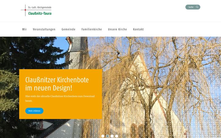 Screenshot of kirche-claussnitz.de