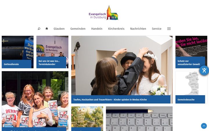 Screenshot of kirche-duisburg.de