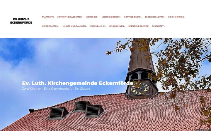 Screenshot of kirche-eckernfoerde.de
