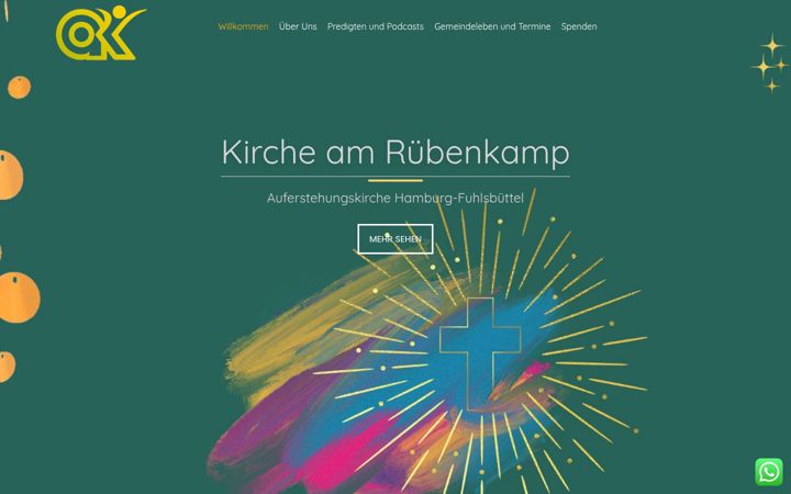 Screenshot of kirche-hh.de