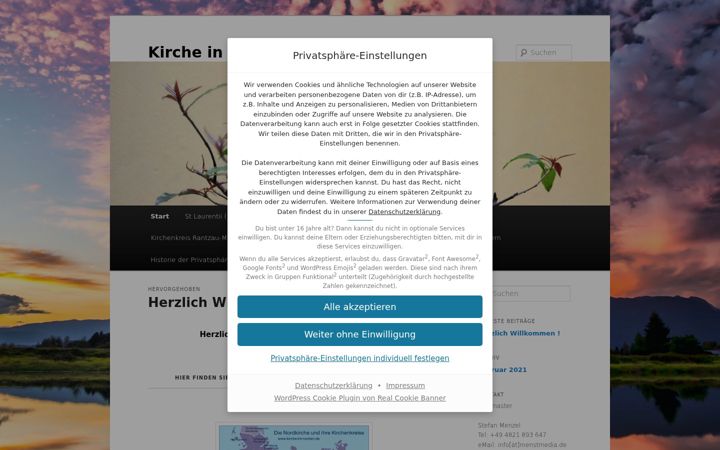Screenshot of kirche-itzehoe.de