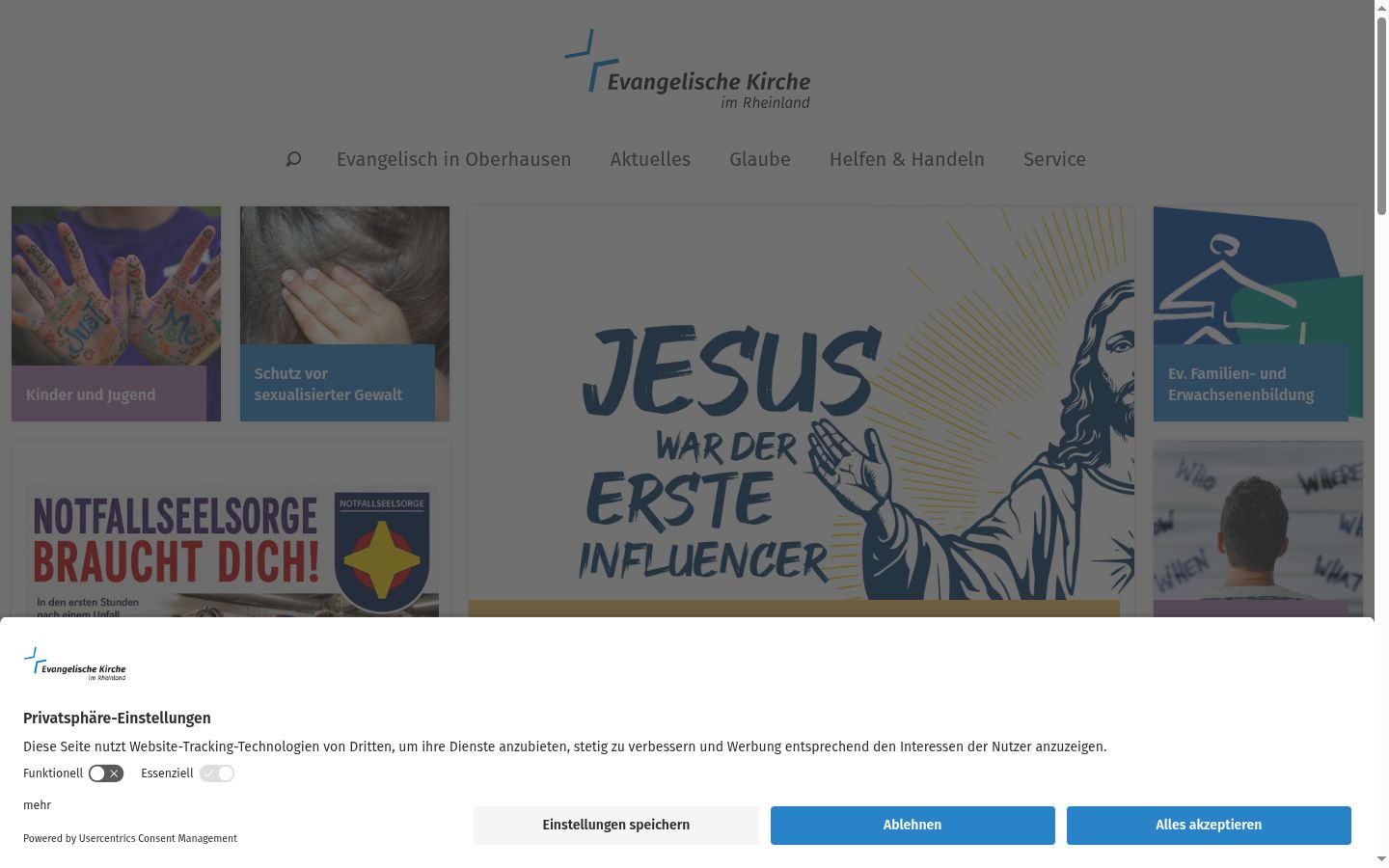 Screenshot tal-banner tal-kunsens muri qabel kwalunkwe interazzjoni