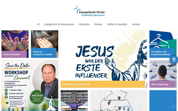 Screenshot of kirche-oberhausen.de