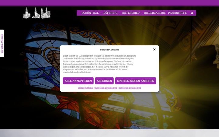 Screenshot of kirche-sdh.de