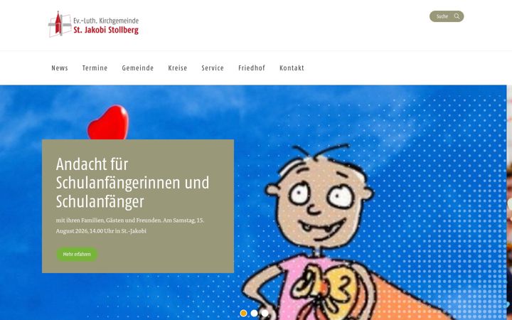Screenshot of kirche-stollberg.de