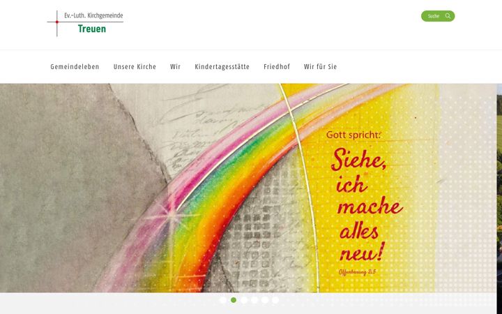 Screenshot of kirche-treuen.de