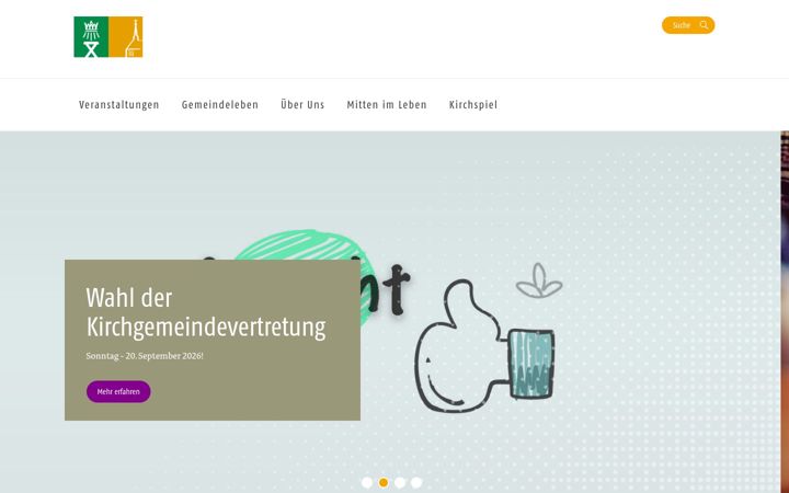 Screenshot of kirchen-am-berg.de