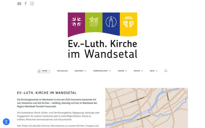 Screenshot of kirchen-wandsetal.de