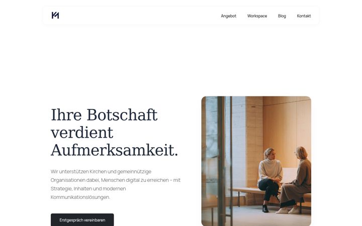 Screenshot of kirchen.marketing