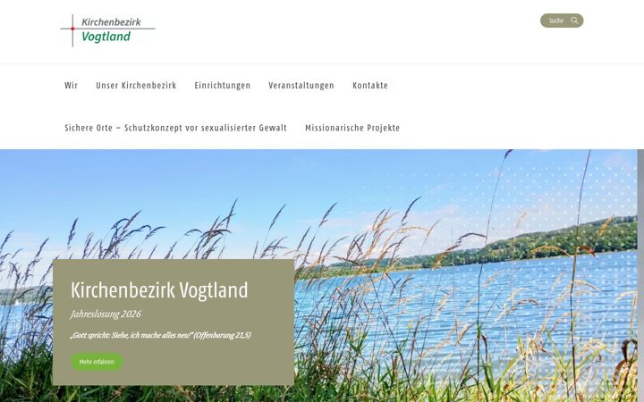 Screenshot of kirchenbezirk-vogtland.de