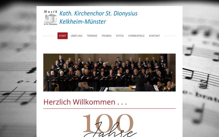 Screenshot of kirchenchor-muenster.de