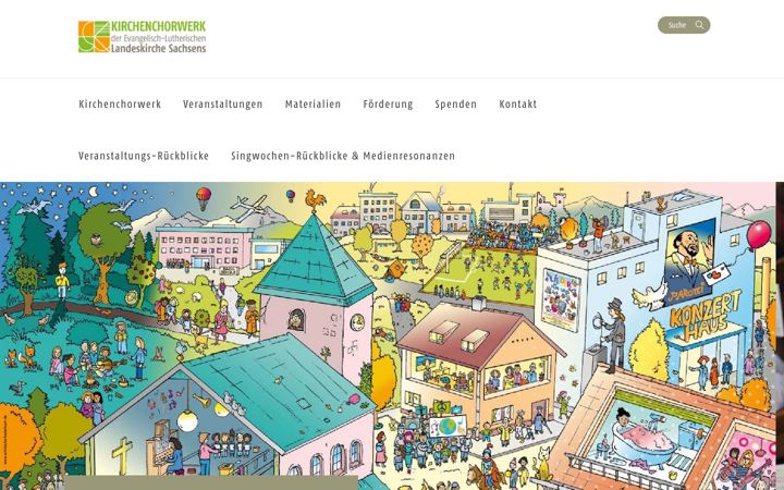 Screenshot of kirchenchorwerk-sachsen.de