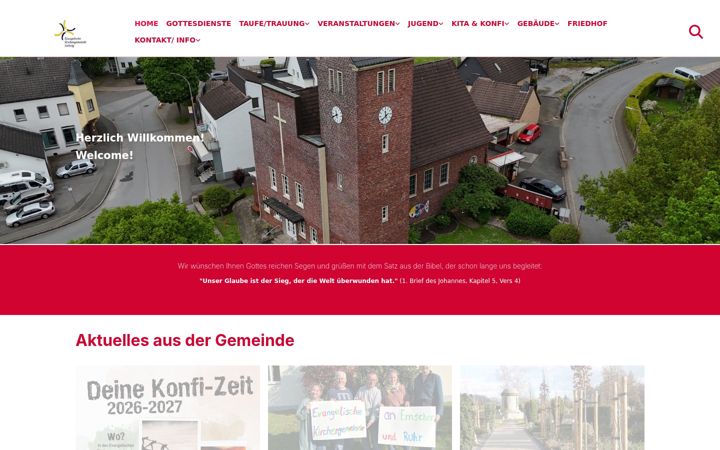 Screenshot of kirchengemeinde-dellwig.de