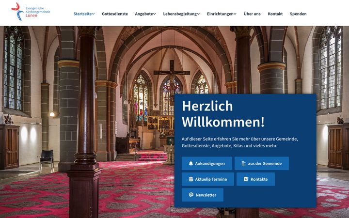 Screenshot of kirchengemeinde-luenen.de