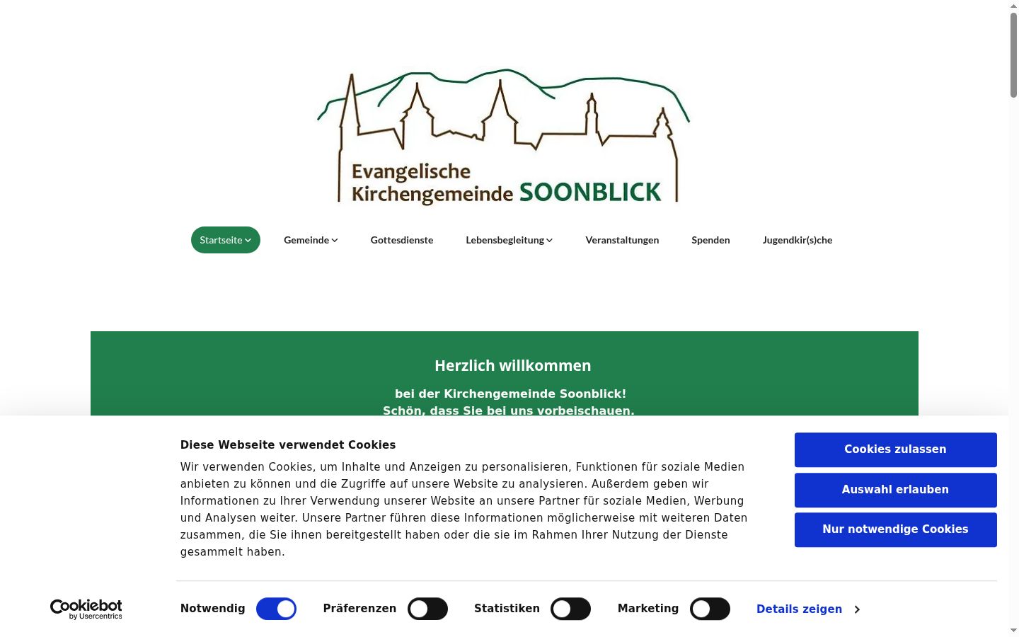 Snímka obrazovky banera súhlasu zobrazeného pred akoukoľvek interakciou