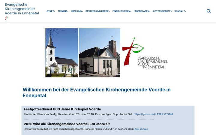 Screenshot of kirchengemeinde-voerde.de