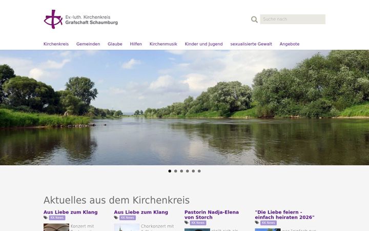 Screenshot of kirchenkreis-grafschaft-schaumburg.de