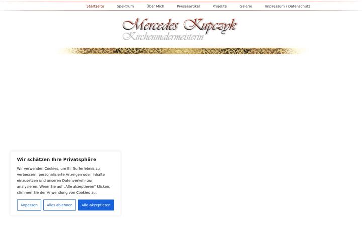 Screenshot of kirchenmalermeisterin.de