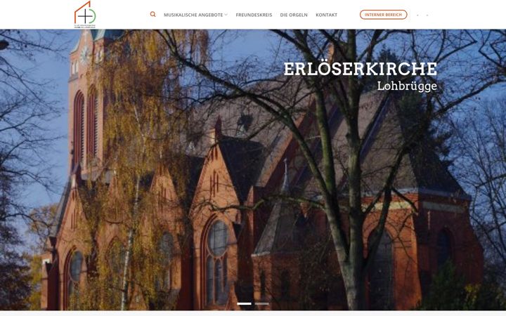 Screenshot of kirchenmusik-lohbruegge.de