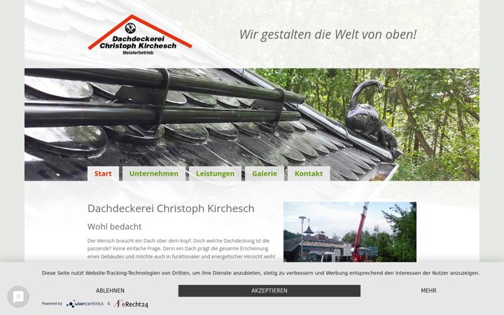 Screenshot of kirchesch-dach.de