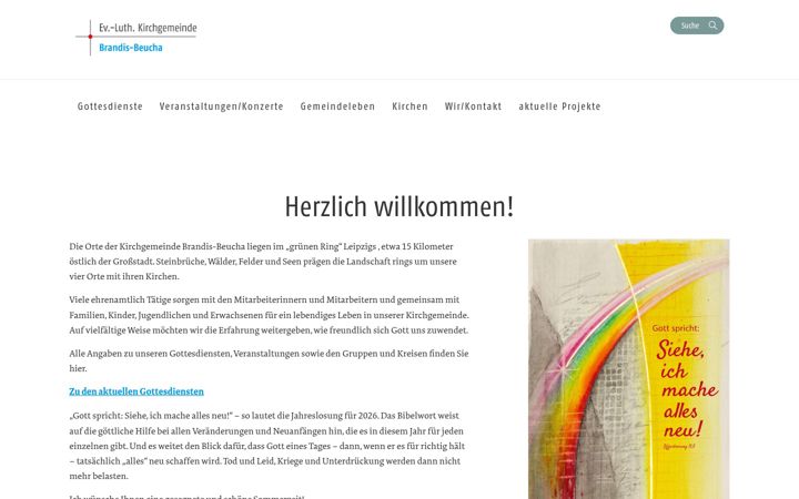Screenshot of kirchgemeinde-brandis-beucha.de