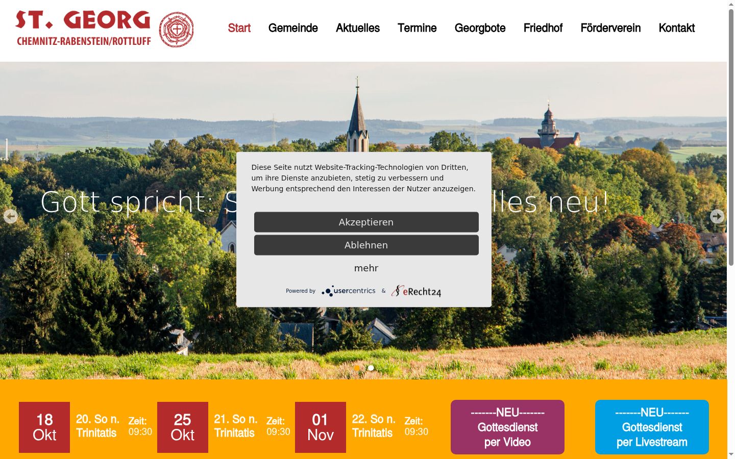 Snímka obrazovky banera súhlasu zobrazeného pred akoukoľvek interakciou