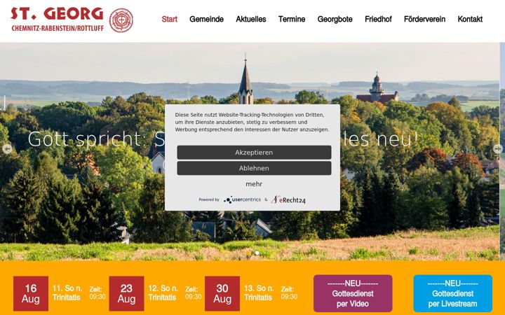 Screenshot of kirchgemeinde-rabenstein.de