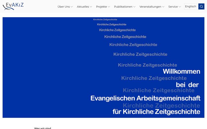 Screenshot of kirchliche-zeitgeschichte.info