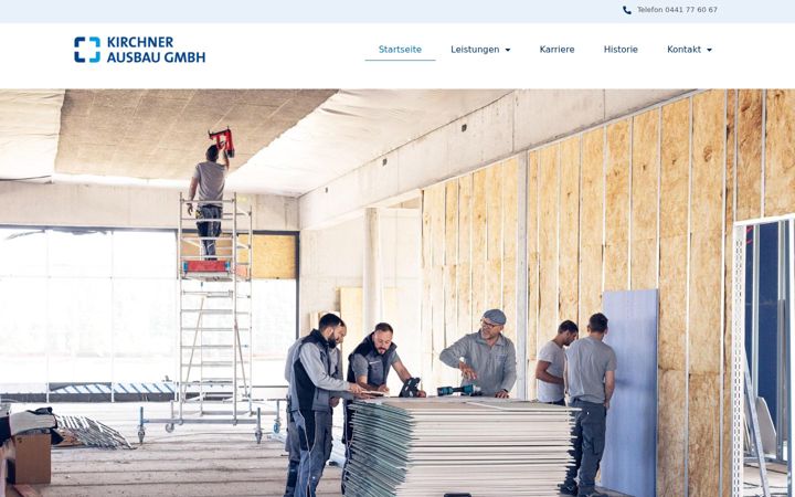 Screenshot of kirchner-ausbau.de