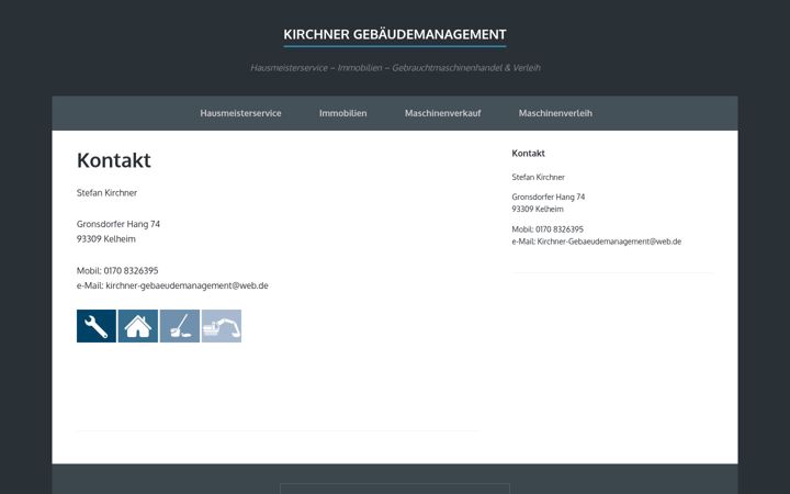 Screenshot of kirchner-gebaeudemanagement.de