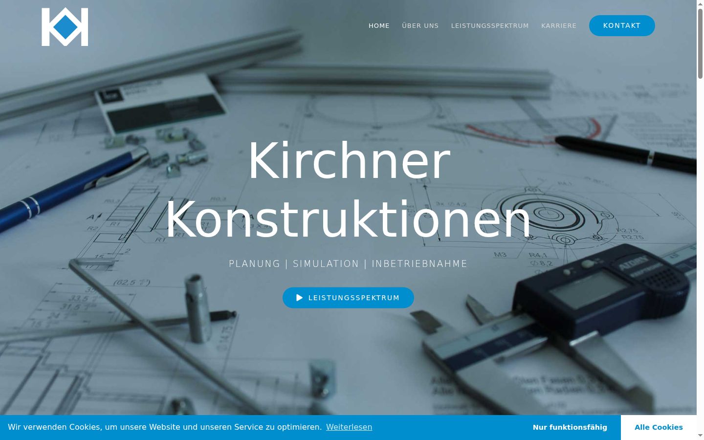 Screenshot des Einwilligungsbanners vor jeglicher Interaktion