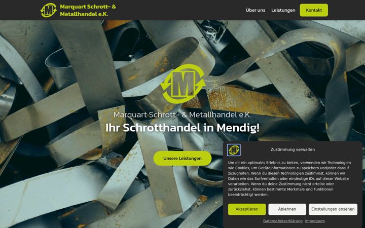 Screenshot of kirchner-marquart-schrott.de