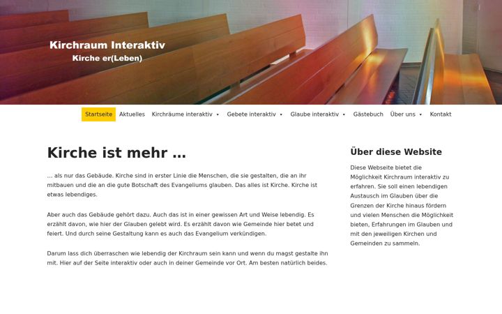 Screenshot of kirchraum-interaktiv.de