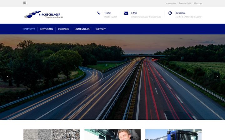 Screenshot of kirchschlager-transporte.de