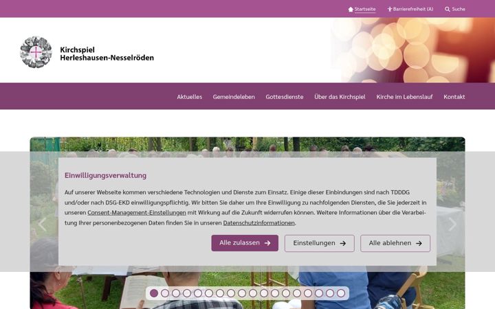 Screenshot of kirchspiel-herleshausen-nesselroeden.de