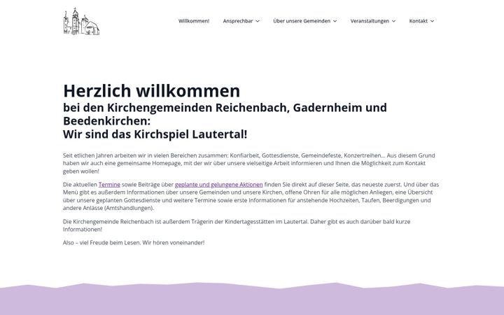 Screenshot of kirchspiel-lautertal.de