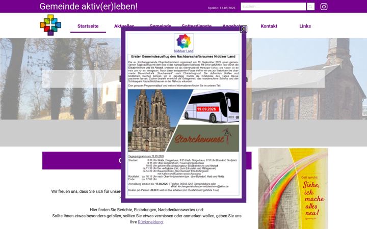 Screenshot of kirchturmgucker.de