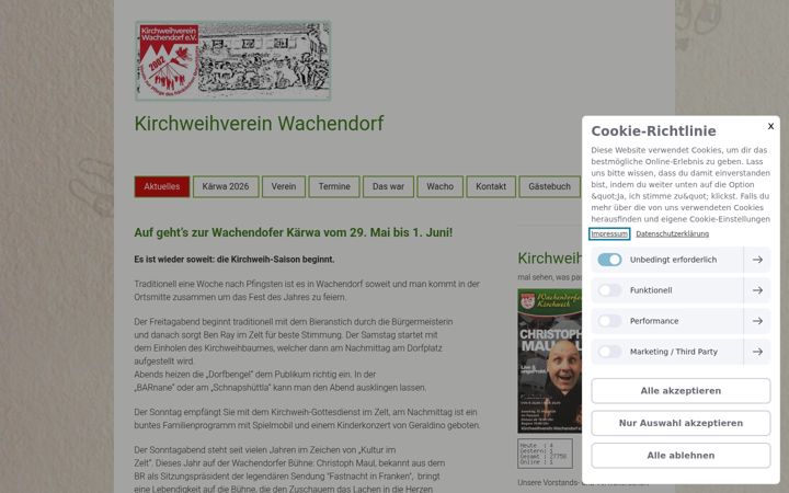 Screenshot of kirchweihverein-wachendorf.de