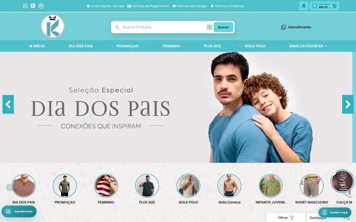 Screenshot of kiriusgod.com.br
