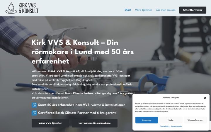 Screenshot of kirk.se