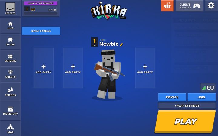 Screenshot of kirka.io