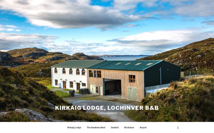 Screenshot of kirkaiglodge.com